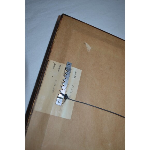 Vintage The Virgin and Child Adored by Saint Louis King of France Framed Art - Picture 7 of 7